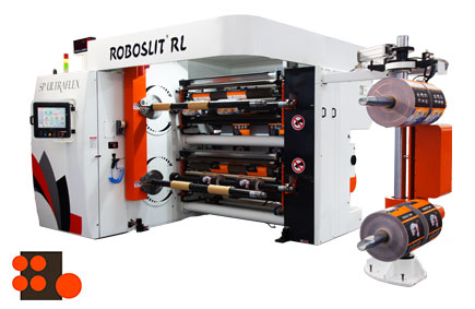 Roboslit plus Front-Turret slitter rewinder machine Rear