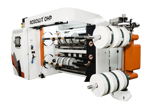 ROBOSLI OHP Front-Turret slitter rewinder machine Rear