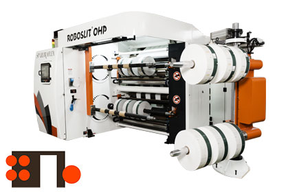 ROBOSLI OHP Front-Turret slitter rewinder machine Rear